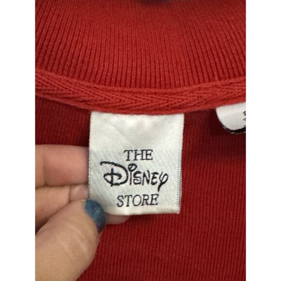 The Disney Store Womans Mickey Mouse Embroidered Long Sleeve 1/4 Zip Shirt Large - Picture 4 of 7
